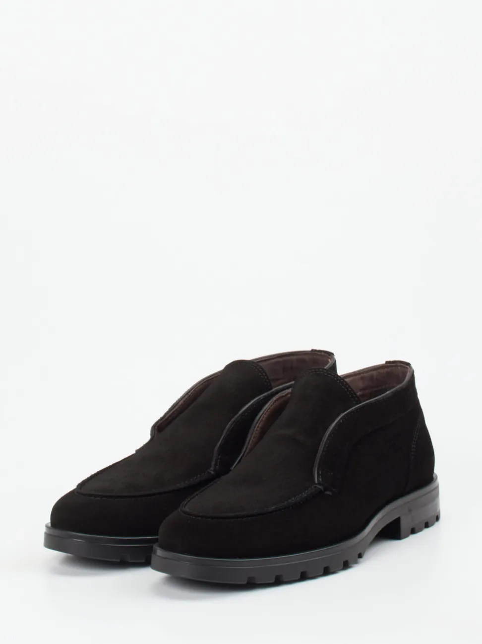 Konstantin Starke – Loafer aus Veloursleder Schwarz