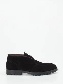 Konstantin Starke – Loafer aus Veloursleder Schwarz
