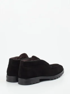 Konstantin Starke – Loafer aus Veloursleder Schwarz