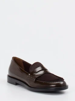 Konstantin Starke – Loafer aus Hochglanzleder Dunkelbraun