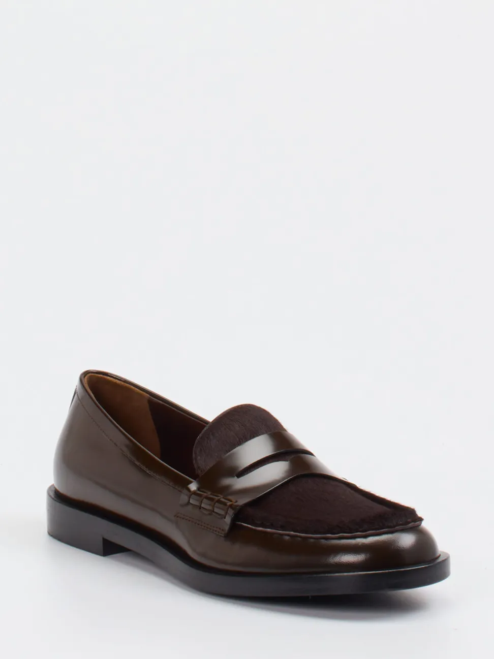 Konstantin Starke – Loafer aus Hochglanzleder Dunkelbraun