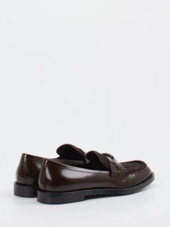 Konstantin Starke – Loafer aus Hochglanzleder Dunkelbraun