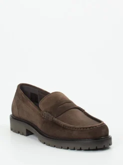 Konstantin Starke – Loafer aus Veloursleder Braun