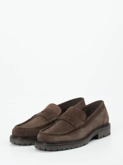 Konstantin Starke – Loafer aus Veloursleder Braun