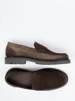 Konstantin Starke – Loafer aus Veloursleder Braun