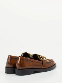 Konstantin Starke – Loafer aus Hochglanzleder Cognac