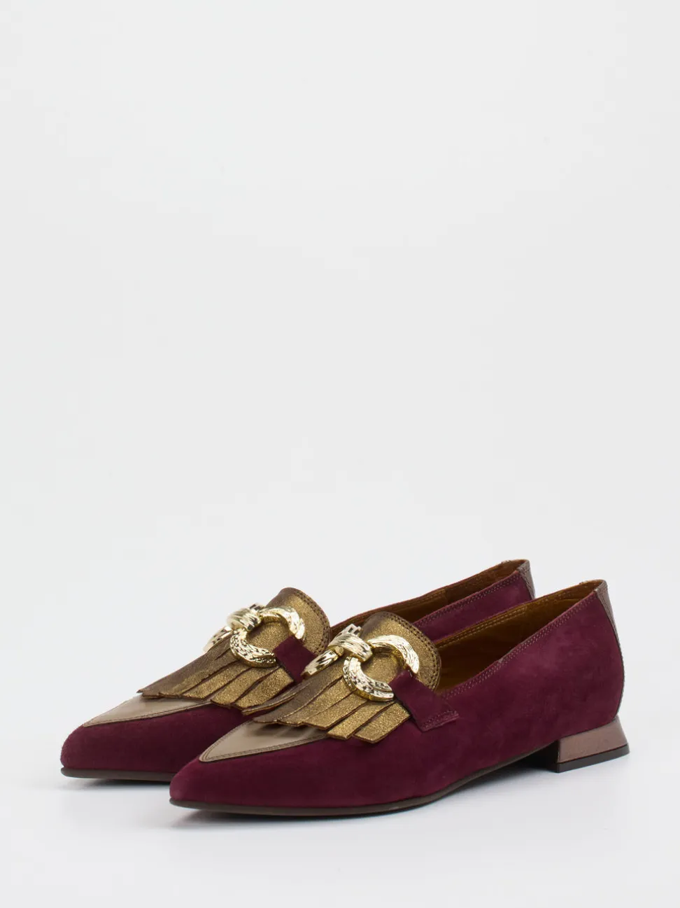 Konstantin Starke – Loafer aus Veloursleder Bordeaux