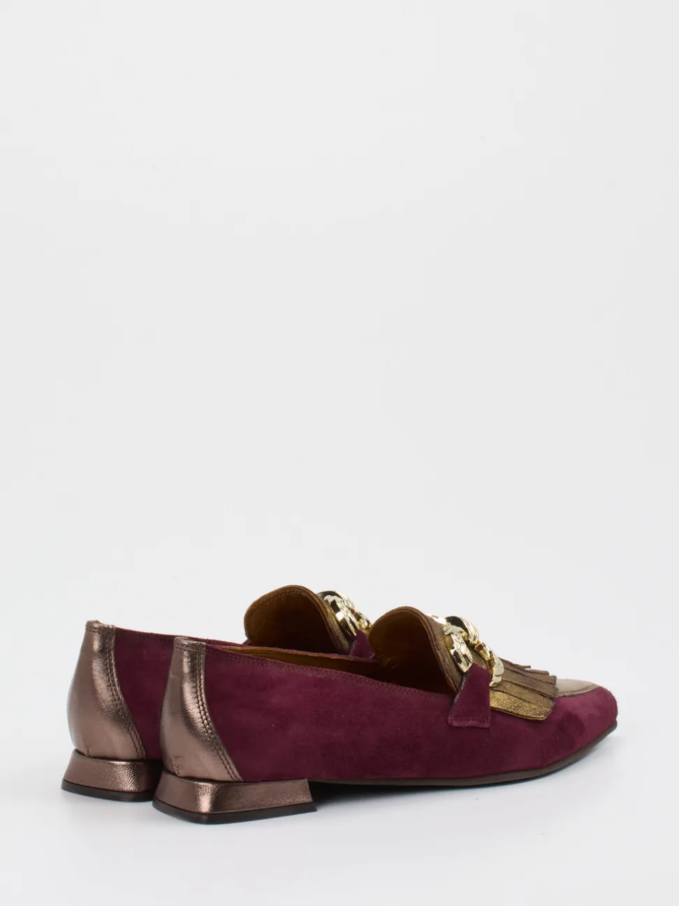Konstantin Starke – Loafer aus Veloursleder Bordeaux
