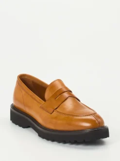 Konstantin Starke – Loafer aus Büffelleder Cognacbraun