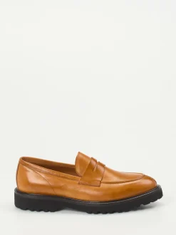 Konstantin Starke – Loafer aus Büffelleder Cognacbraun