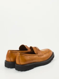 Konstantin Starke – Loafer aus Büffelleder Cognacbraun
