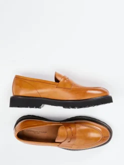 Konstantin Starke – Loafer aus Büffelleder Cognacbraun