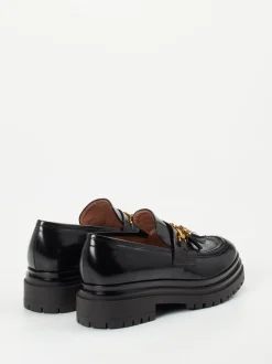 Konstantin Starke – Loafer aus Hochglanzleder schwarz