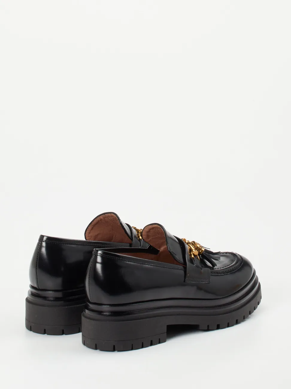 Konstantin Starke – Loafer aus Hochglanzleder schwarz