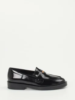 Konstantin Starke – Loafer aus Hochglanzleder schwarz