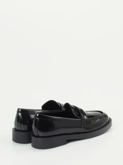 Konstantin Starke – Loafer aus Hochglanzleder schwarz