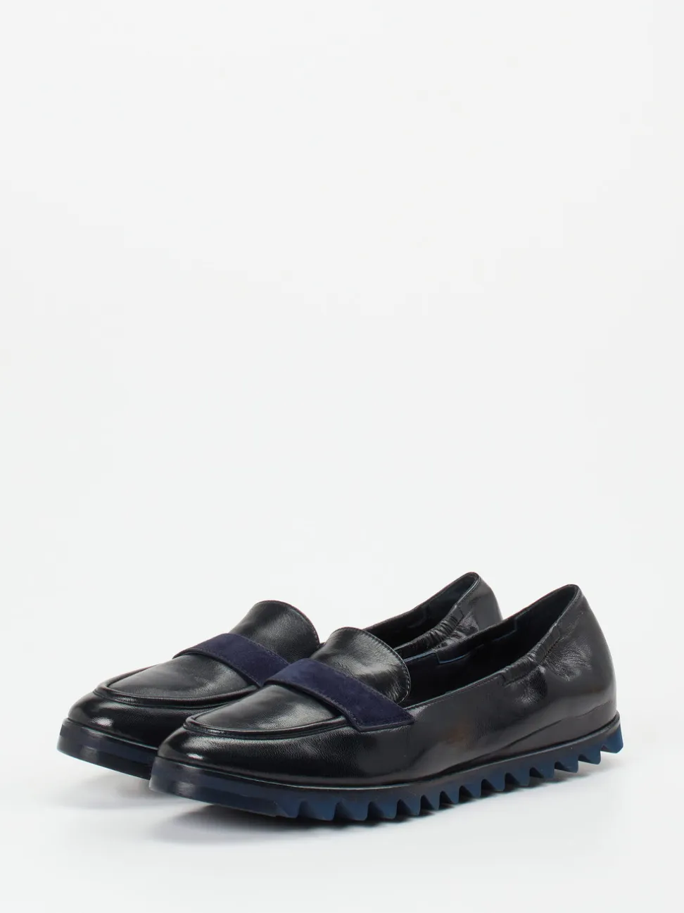 Konstantin Starke – Loafer aus Lammleder in Blau