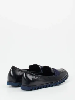 Konstantin Starke – Loafer aus Lammleder in Blau