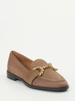 Konstantin Starke – Loafer aus Veloursleder Braun