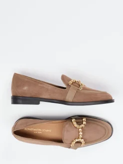 Konstantin Starke – Loafer aus Veloursleder Braun