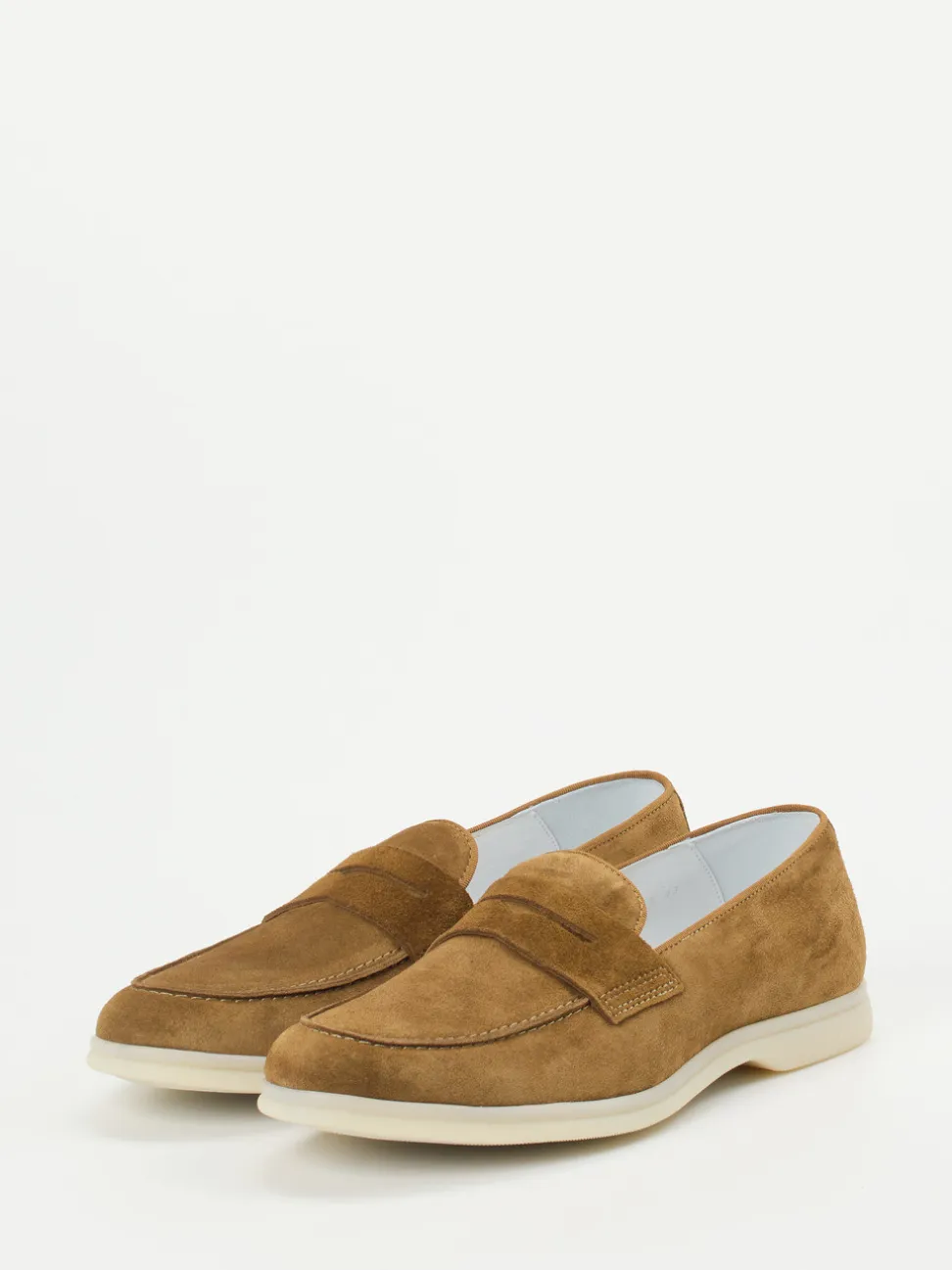Konstantin Starke – Loafer aus Veloursleder cognacbraun