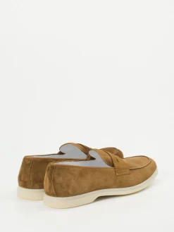 Konstantin Starke – Loafer aus Veloursleder cognacbraun