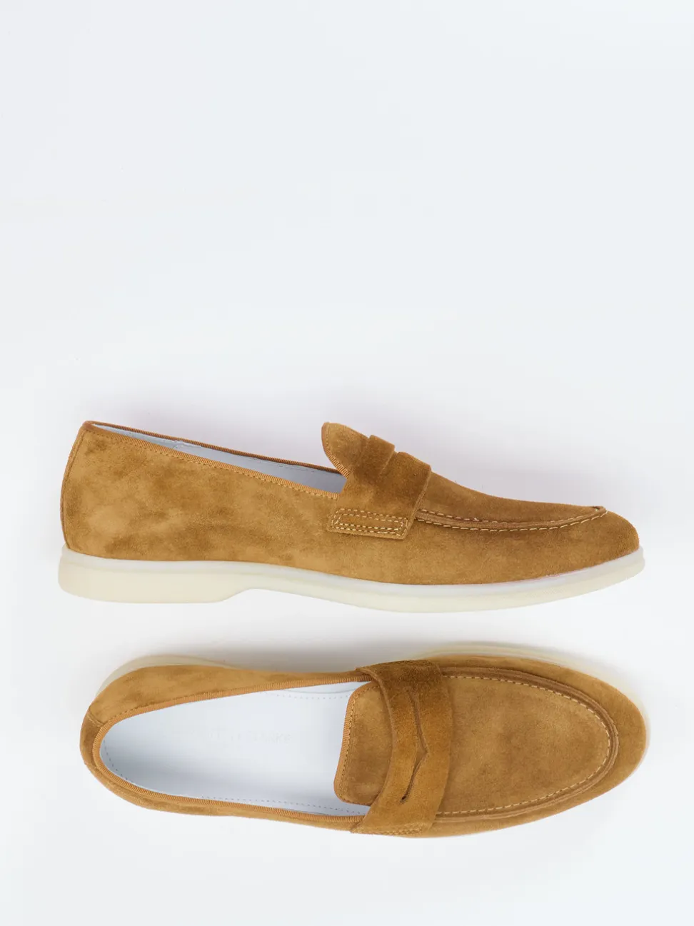 Konstantin Starke – Loafer aus Veloursleder cognacbraun