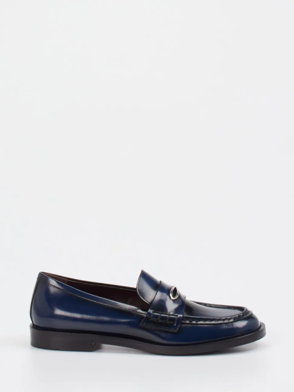 Konstantin Starke – Loafer aus Hochglanzleder Nachtblau