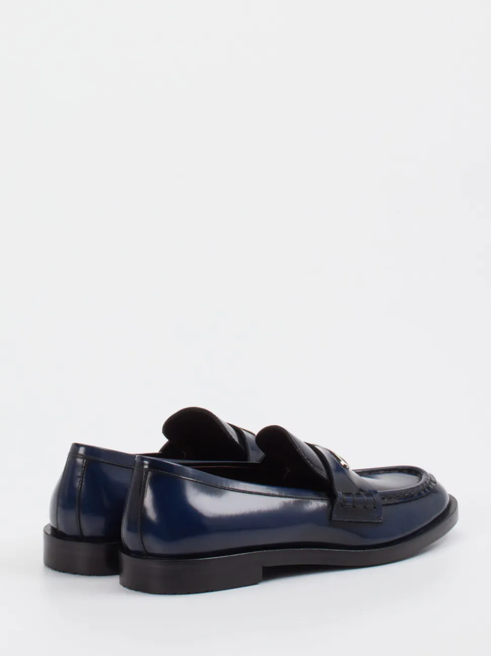 Konstantin Starke – Loafer aus Hochglanzleder Nachtblau