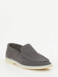 Konstantin Starke – Loafer aus Veloursleder Anthrazit