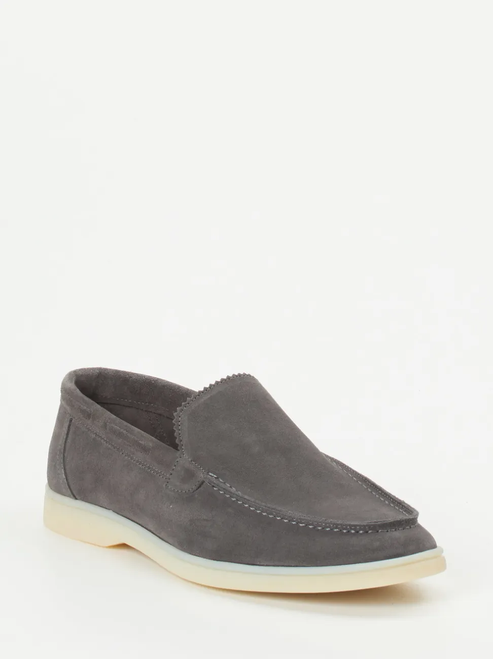 Konstantin Starke – Loafer aus Veloursleder Anthrazit
