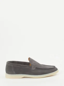 Konstantin Starke – Loafer aus Veloursleder Anthrazit