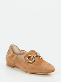 Konstantin Starke – Loafer aus Veloursleder Cognac