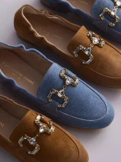 Konstantin Starke – Loafer aus Veloursleder Cognac