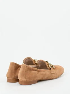 Konstantin Starke – Loafer aus Veloursleder Cognac
