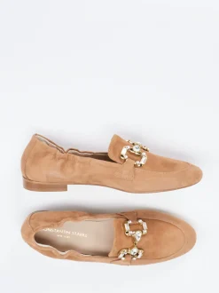 Konstantin Starke – Loafer aus Veloursleder Cognac