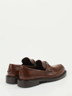 Konstantin Starke – Loafer aus Hochglanzleder braun
