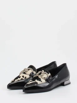 Konstantin Starke – Loafer aus Lackleder mit Animalprint