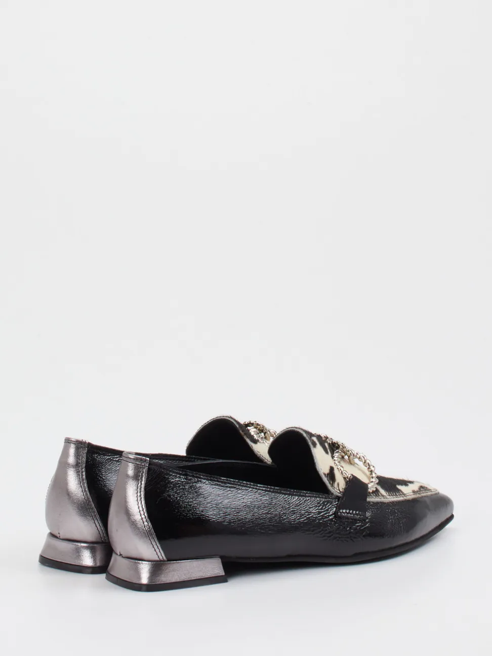 Konstantin Starke – Loafer aus Lackleder mit Animalprint