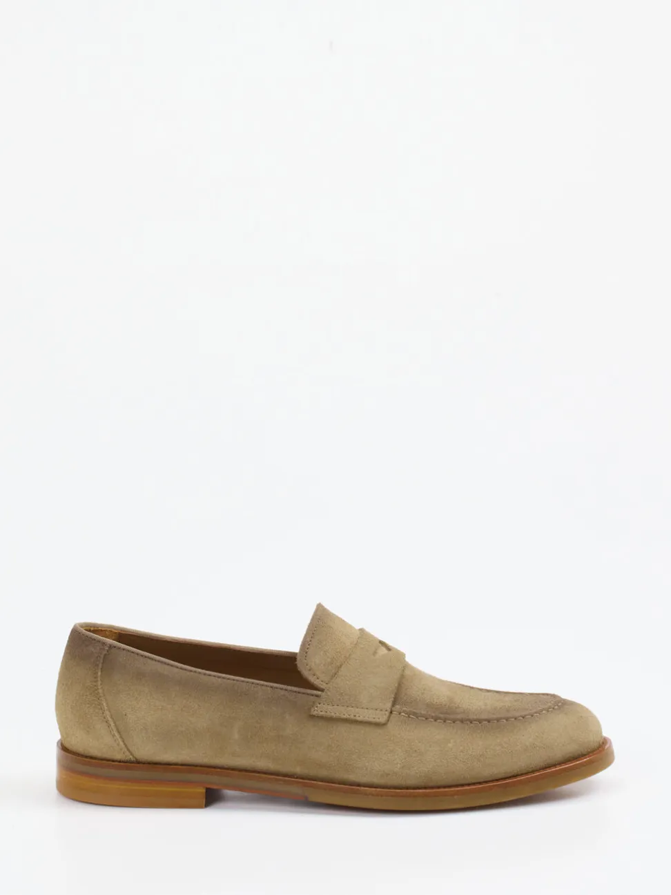 Konstantin Starke – Loafer aus Veloursleder sandbeige