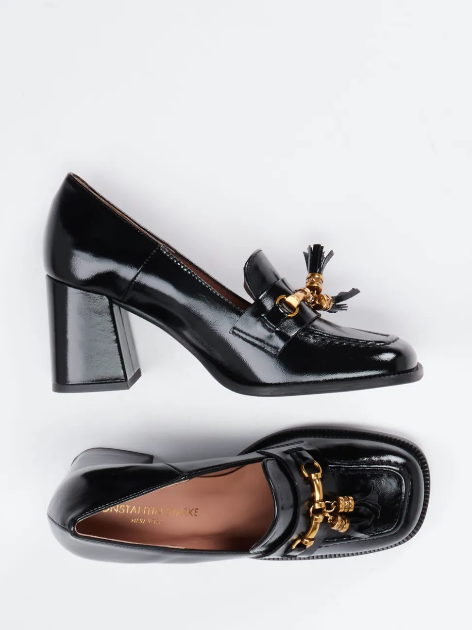Konstantin Starke – Loafer aus Lackleder Schwarz