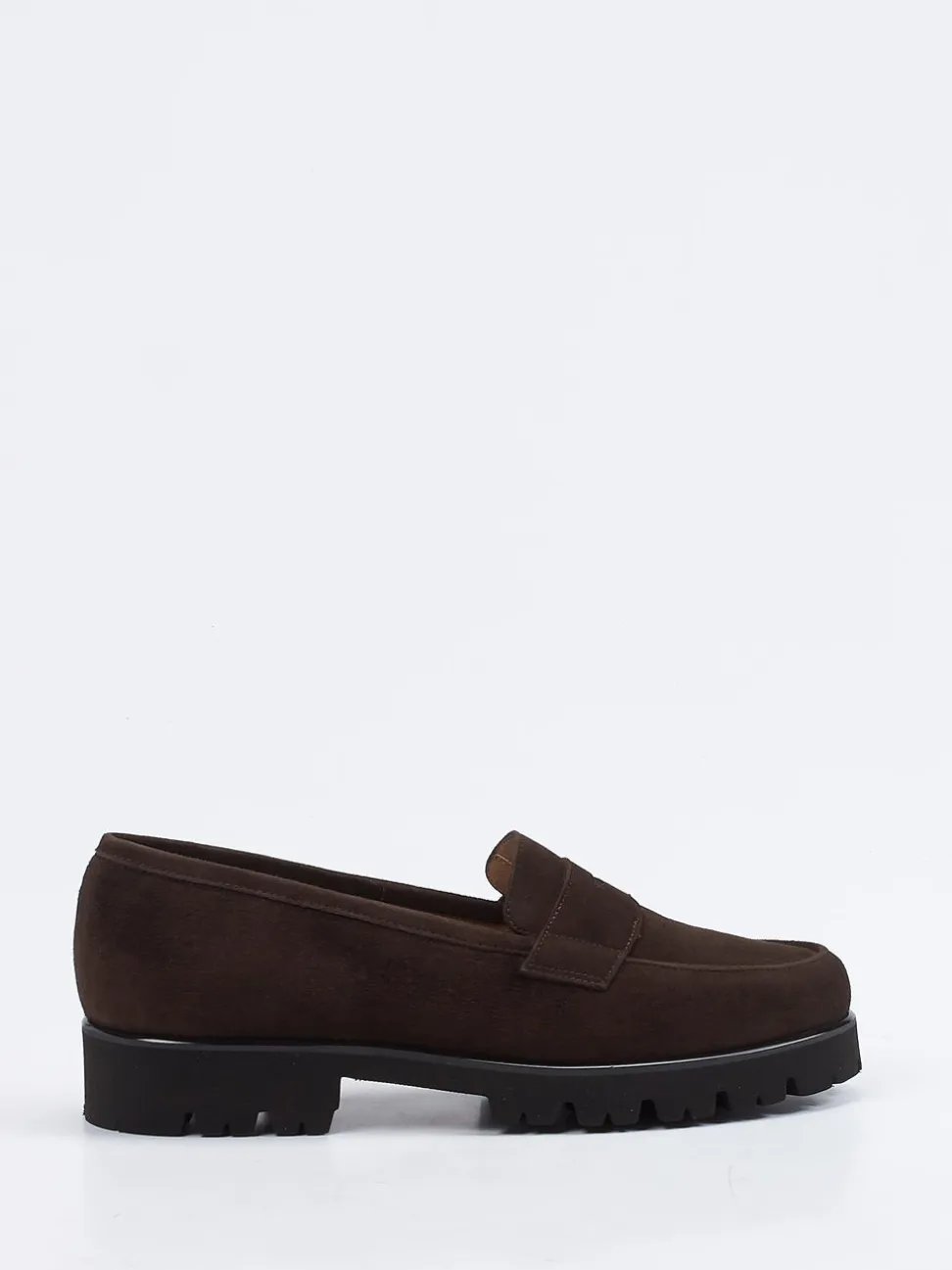 Konstantin Starke – Loafer aus Veloursleder Dunkelbraun