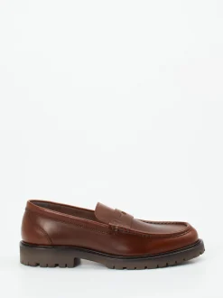 Konstantin Starke – Loafer aus Fettleder Braun