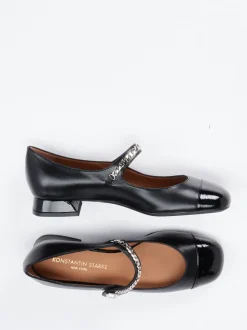 Konstantin Starke – Mary Jane Ballerinas aus Lammleder Schwarz