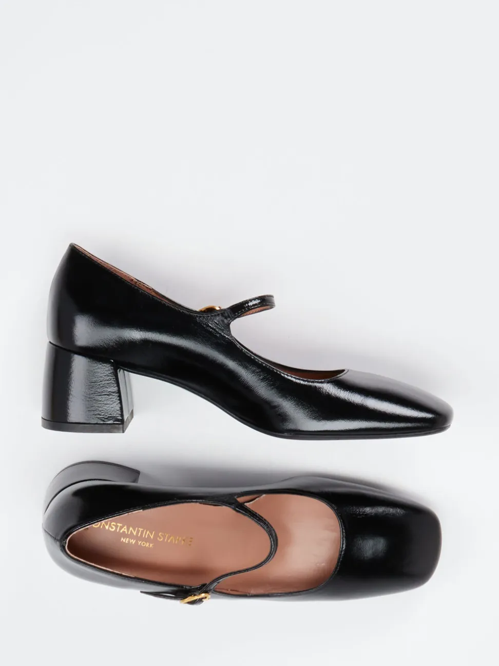 Konstantin Starke – Mary Jane Pumps aus Lackleder Schwarz
