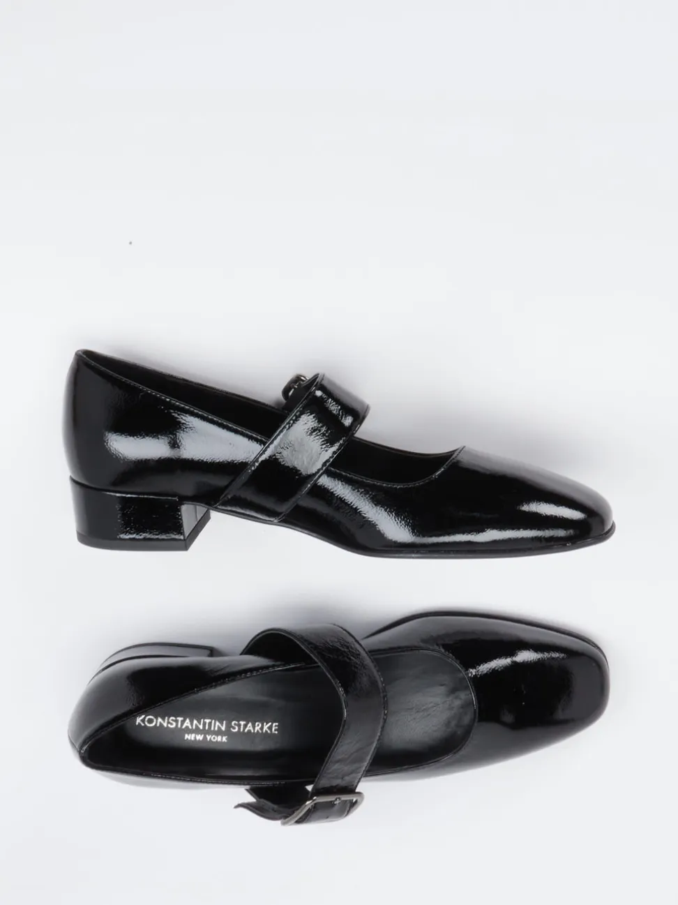 Konstantin Starke – Mary Janes aus Lackleder Schwarz