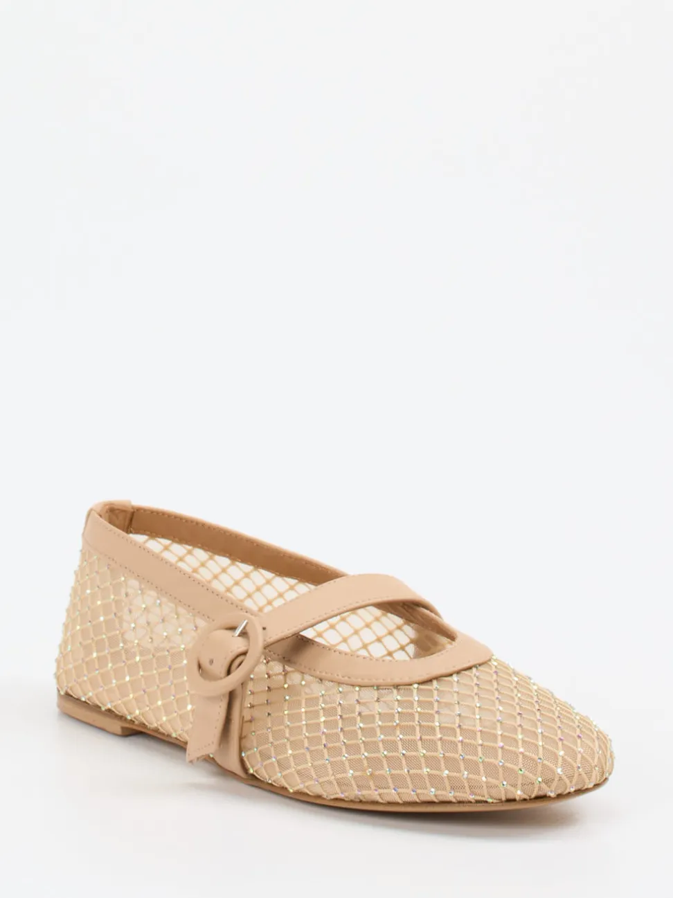 Konstantin Starke – Mary Janes aus Netz in Beige