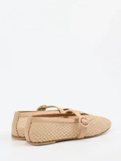 Konstantin Starke – Mary Janes aus Netz in Beige
