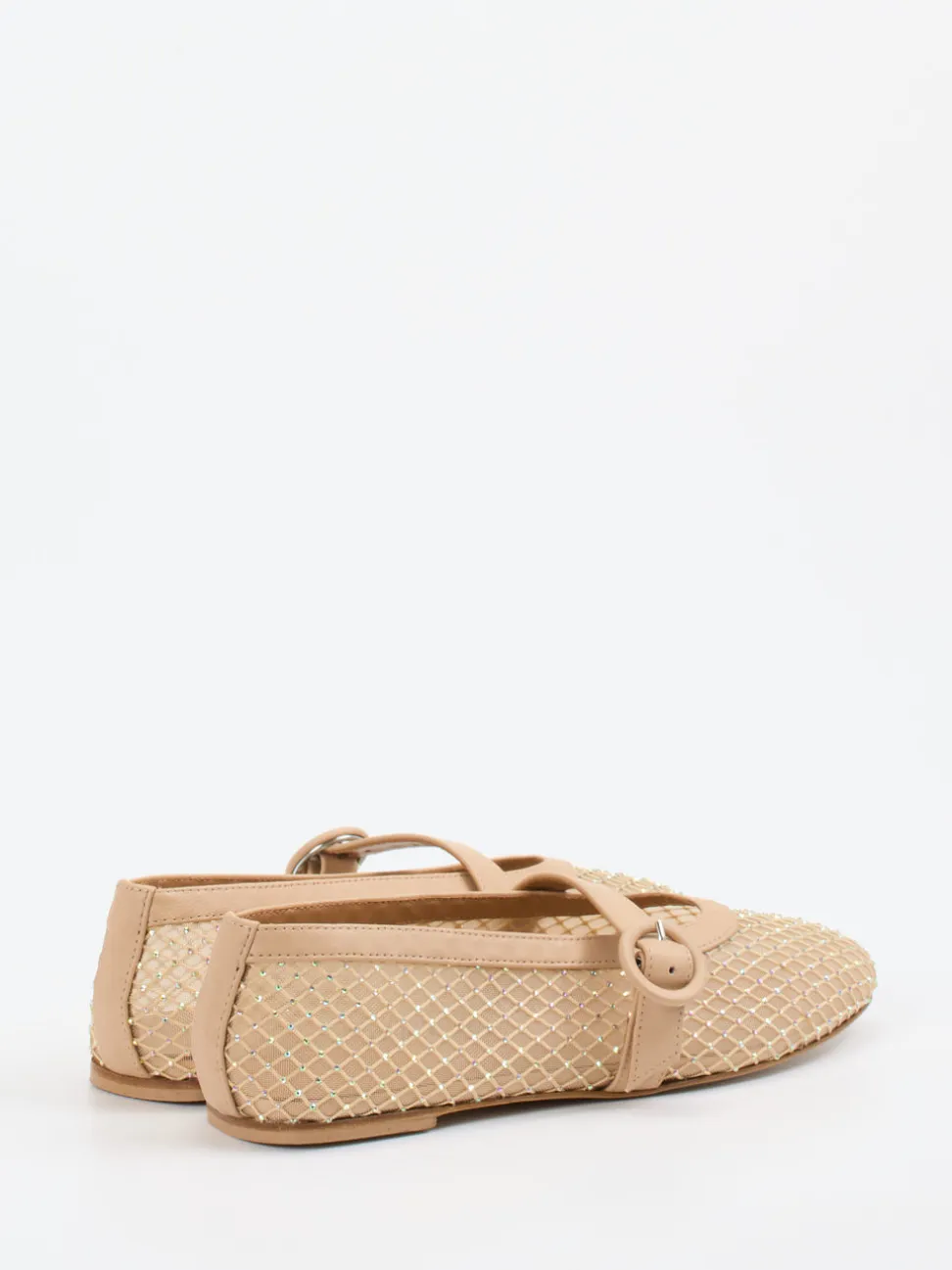 Konstantin Starke – Mary Janes aus Netz in Beige