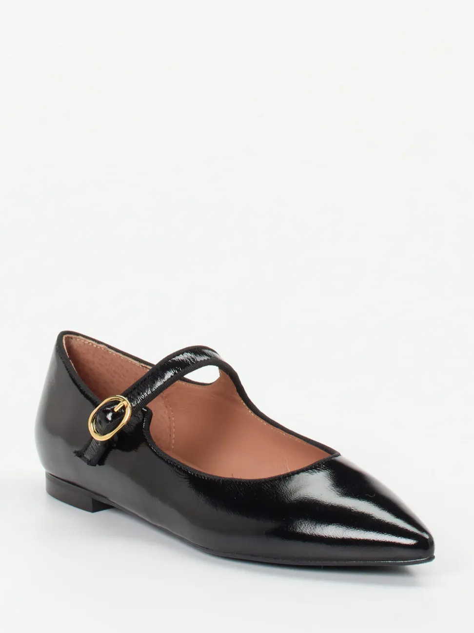 Konstantin Starke – Mary Jane Ballerinas aus Lackleder Schwarz